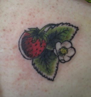 traditional strawberry tattoo strawberry tattoo