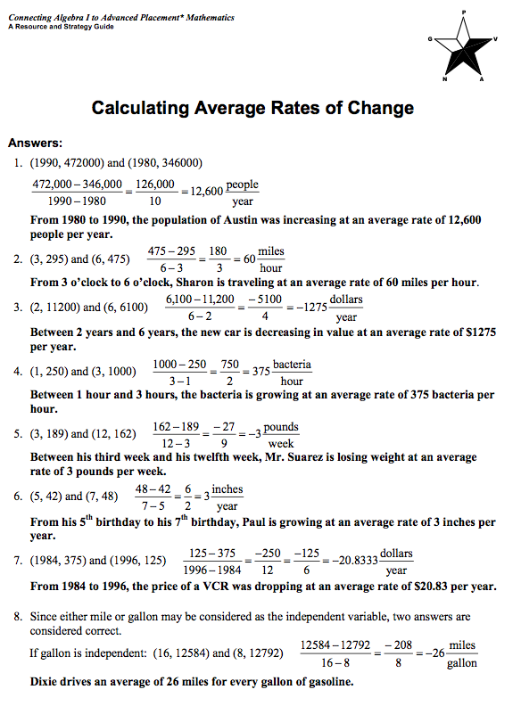 comparing-rates-of-change-worksheet-pdf