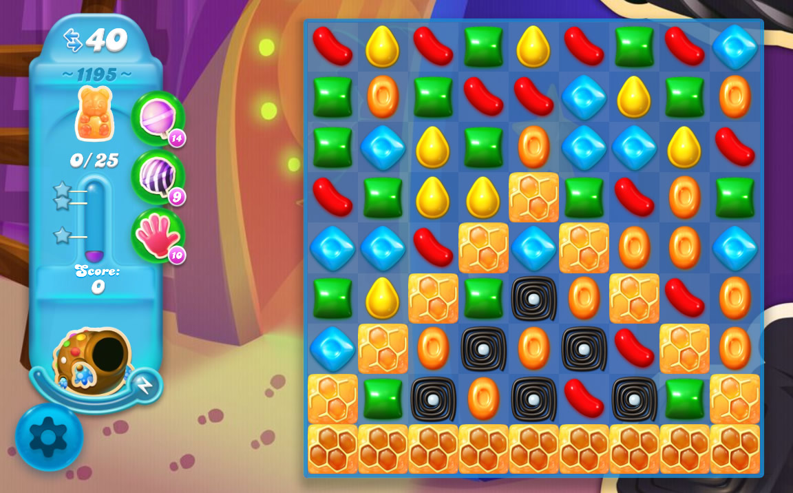 Candy Crush Soda Saga level 1195 Candy Crush Soda Saga level 1195