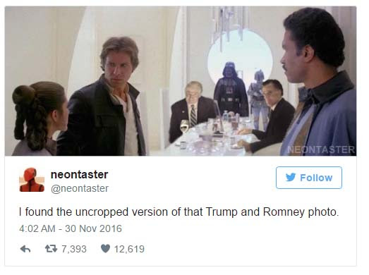 Donald Trump and Mitt Romney have dinner  Twitter reacts with Memes. 