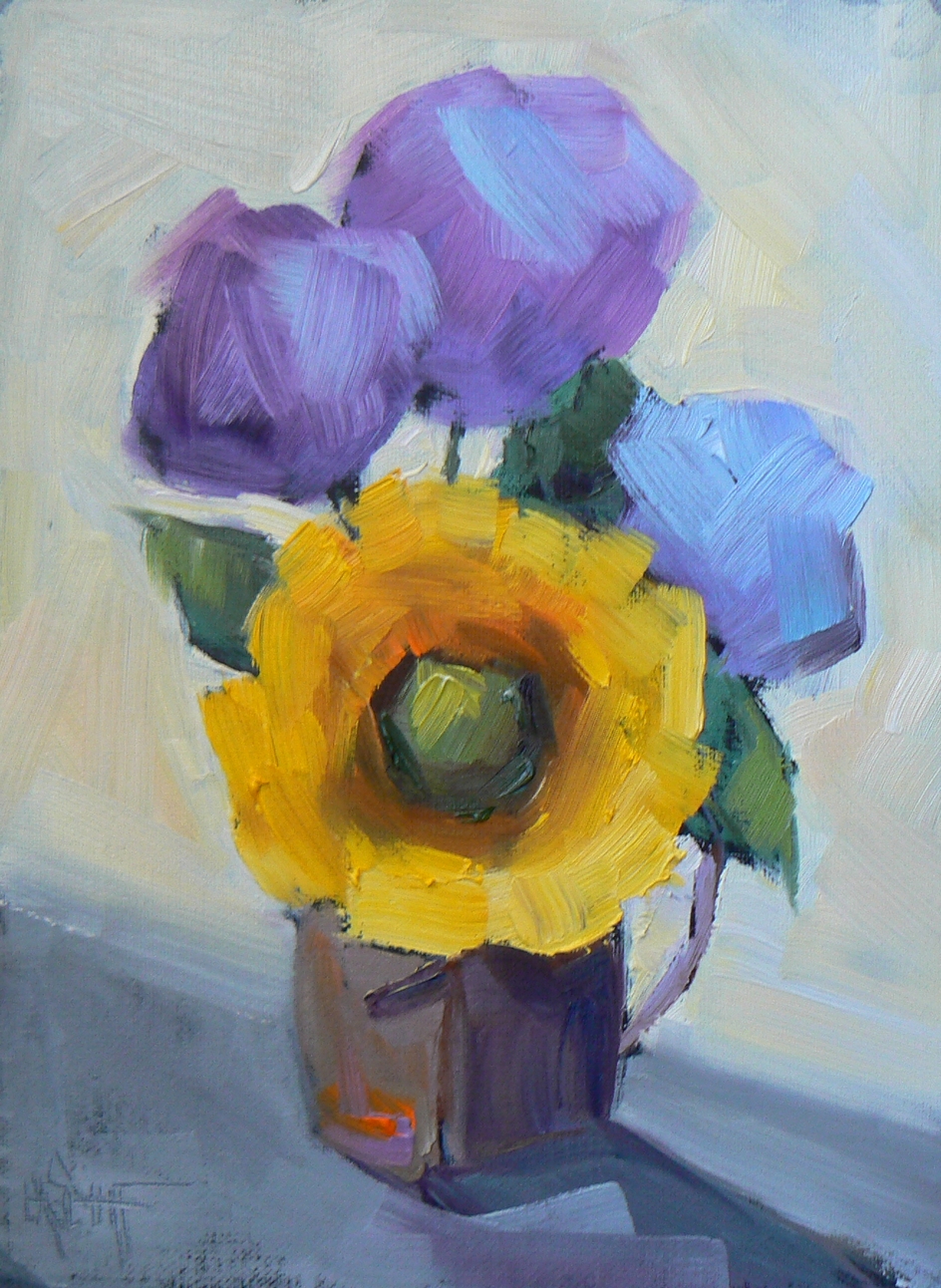 CAROL SCHIFF DAILY PAINTING STUDIO Paintings on Sale, Floral Still