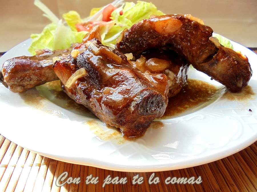 Costillas de cerdo a la coca-cola