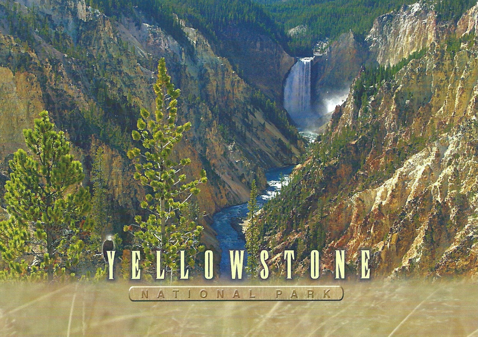 MY POSTCARDPAGE USA Yellowstone National Park UNESCO