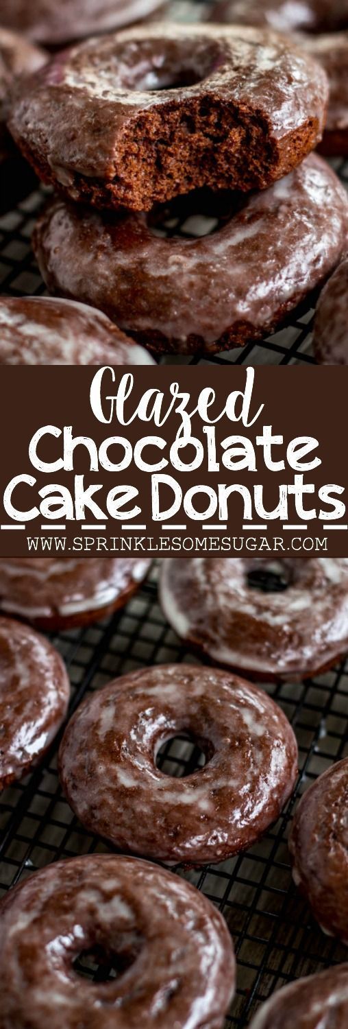 Classic chocolate cake donuts you can make at home!
