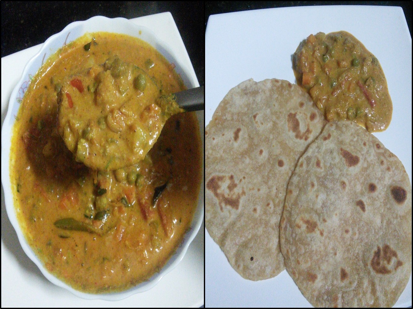 Vegetable Kurma Hotel Style Vegetable Kurma (Carrots, beans, potatoes