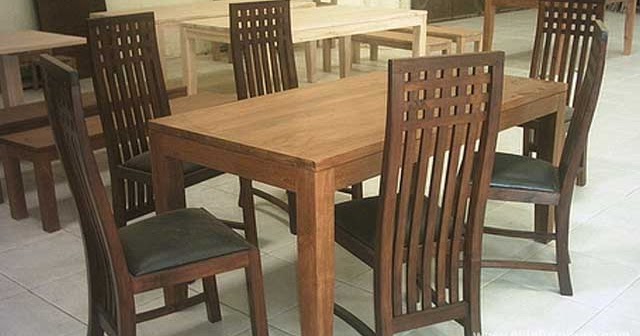  Kursi  meja makan  set minimalis rangkai Allia Furniture