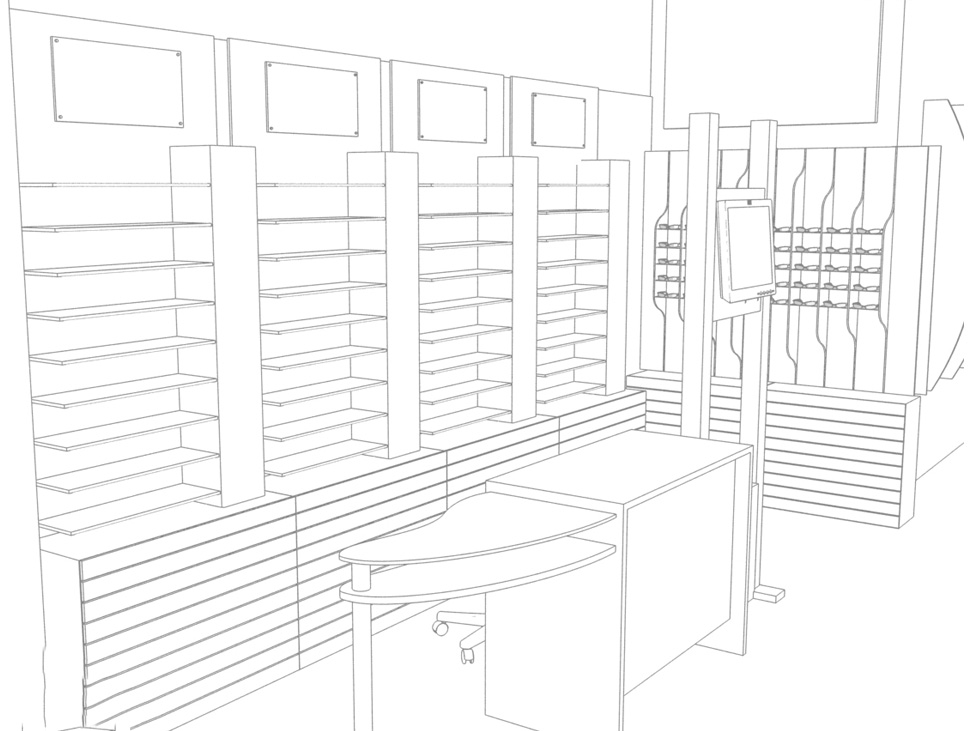 Poseidon3D Eczane Dekorasyonu