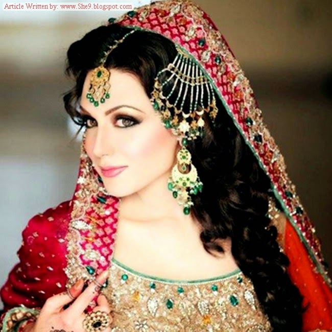 pakistani bridal hairstyles 2014-2015 for walima party and