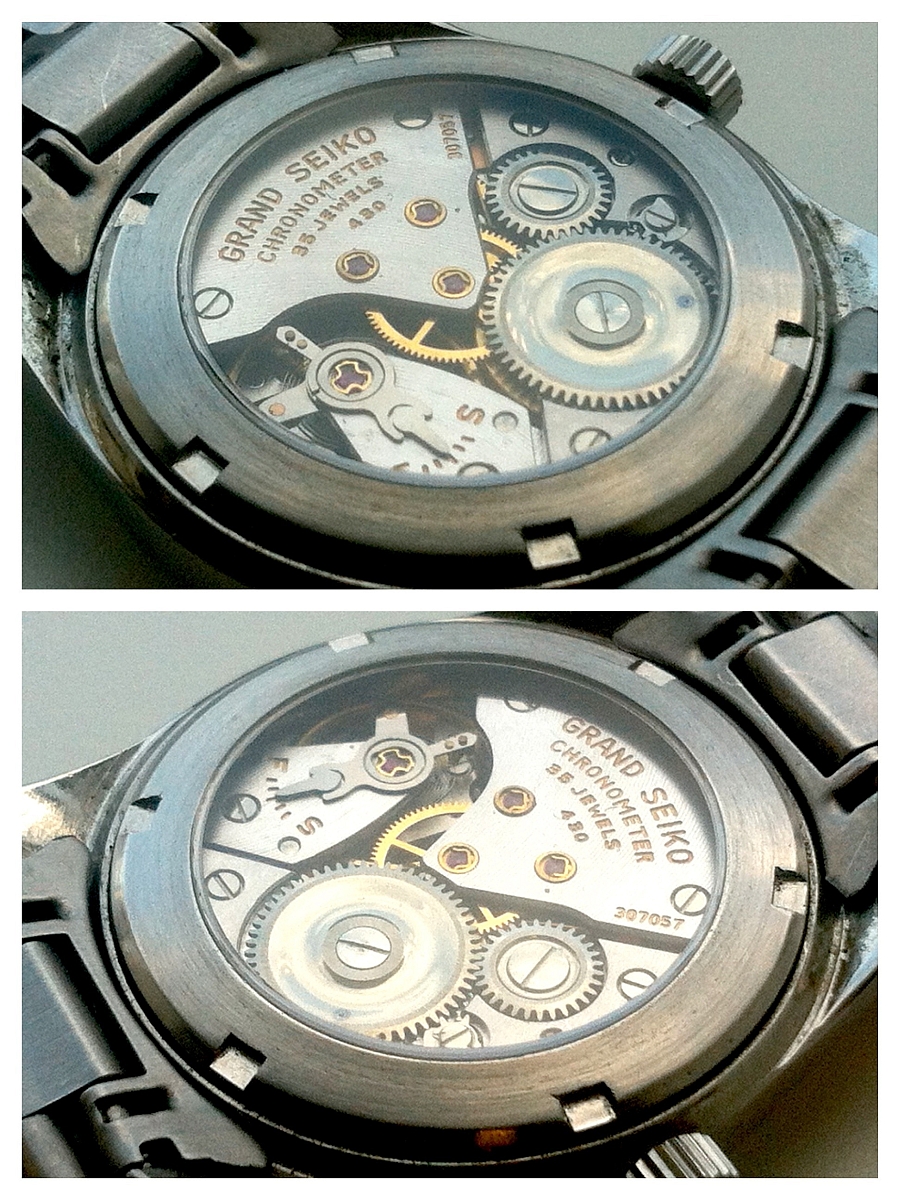 seiko clear case back