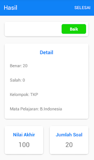 Screenshot Mobile CBT Result Menu Screenshot Mobile CBT Result Menu