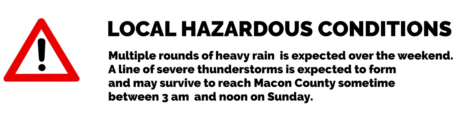 Hazardous Weather Information for Jan 21st Hazardous Weather Information for Jan 21st