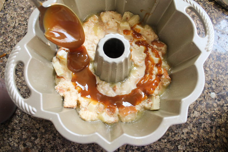 Food Lust People Love Toffee Apple Bread Pudding Bundt BundtBakers