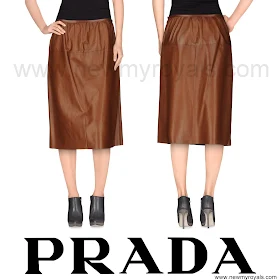 Crown Princess Mary Style PRADA Length Skirt