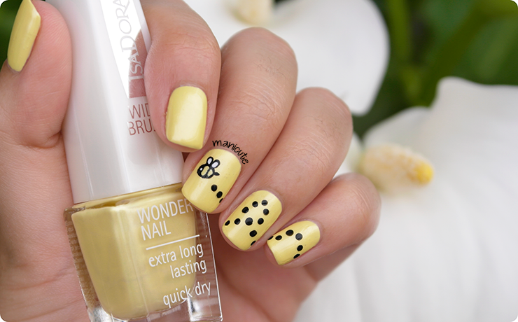 manicura abeja bee nails isadora sunray
