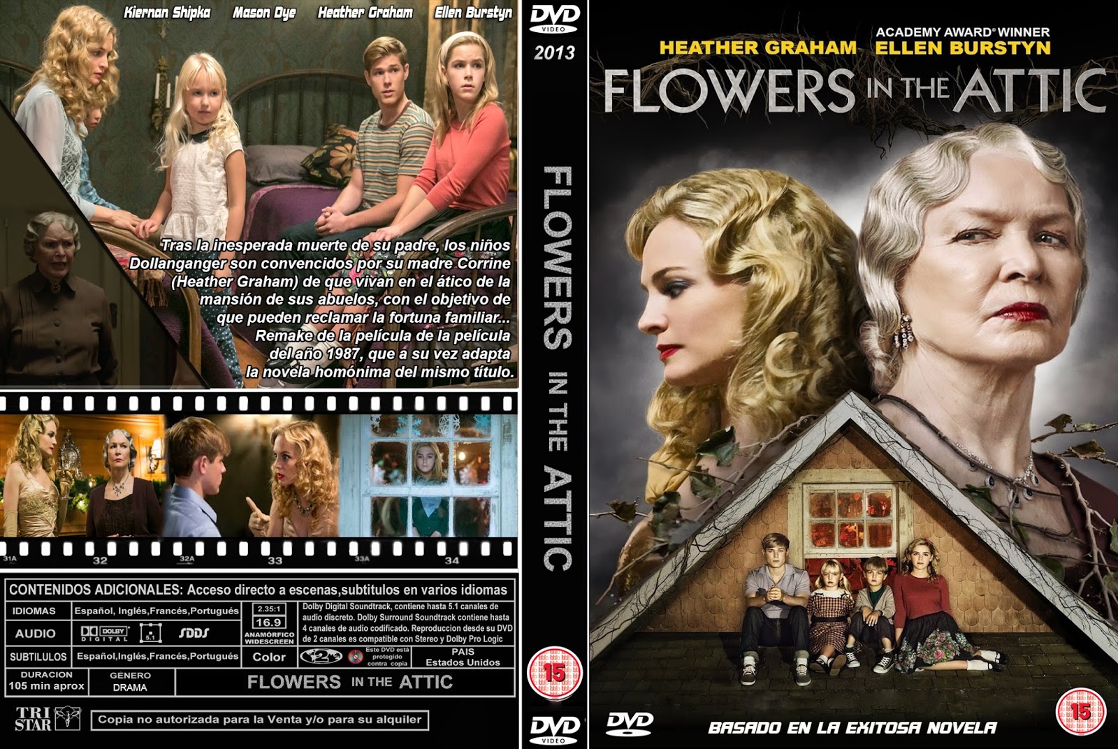 PB DVD Cover / Caratula FREE FLOWERS IN THE ATTIC DVD COVER 2014