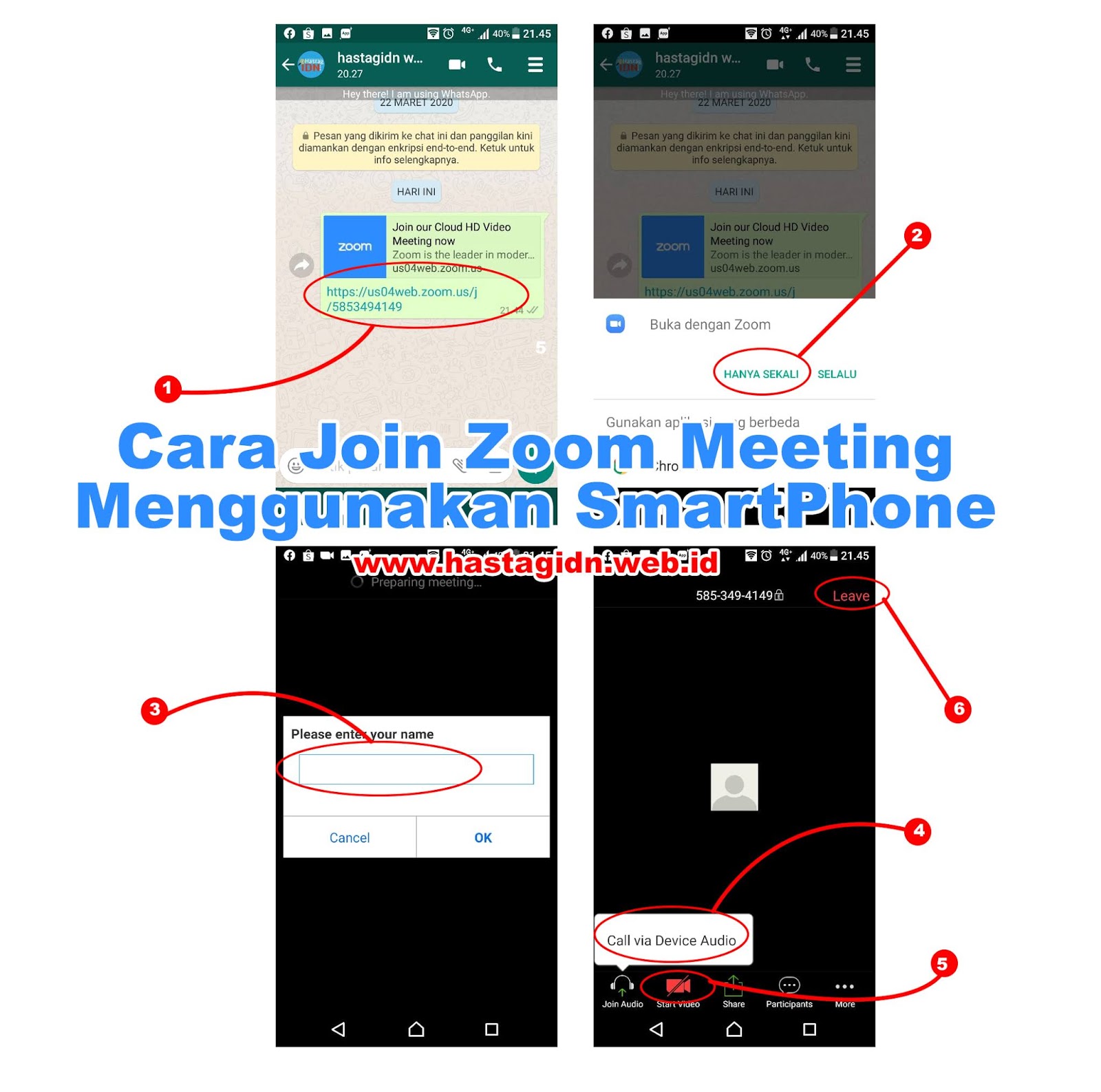 Cara Join Zoom Meeting Menggunkan Smartphone Cara Join Zoom Meeting Menggunkan Smarphone