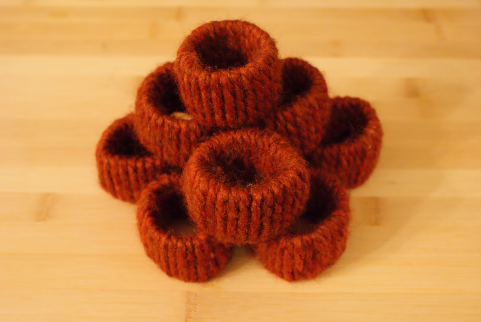 Do that. Yarn Craft Napkin Rings