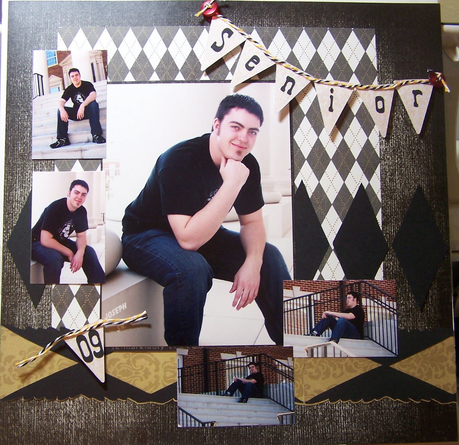 SweetSassyDiva Senior Scrapbook Layout!