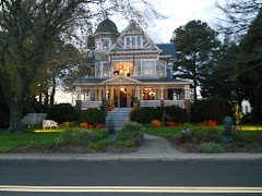 Hallowe'en decorations in Reedville, VA.  They went all out!