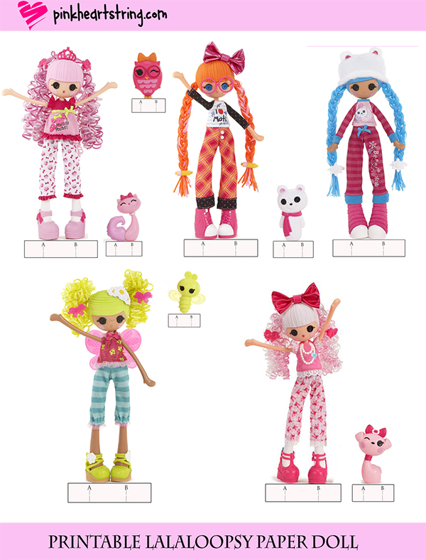 lalaloopsy magnetic paper dolls