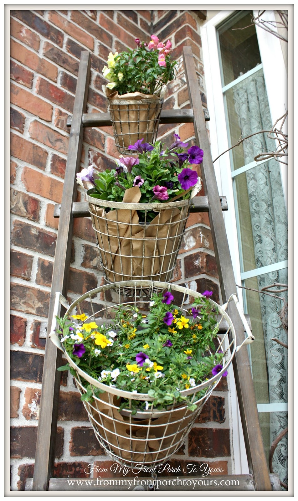 Vintage Farmhouse Trio Baskets-Design Ingenuity Event- Decor Steals-From My Front Porch To Yours