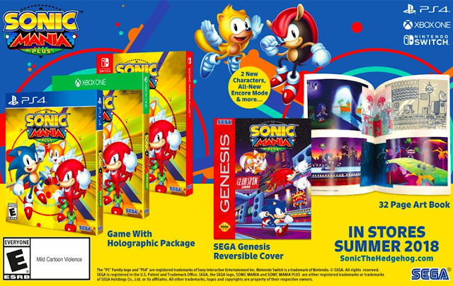 Advertisement artwork for Sonic Mania Plus!