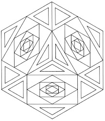 coloring pages geometrical geometric designs dover patterns adult activity zentangle abstract shapes publications quilt infinite mandala
