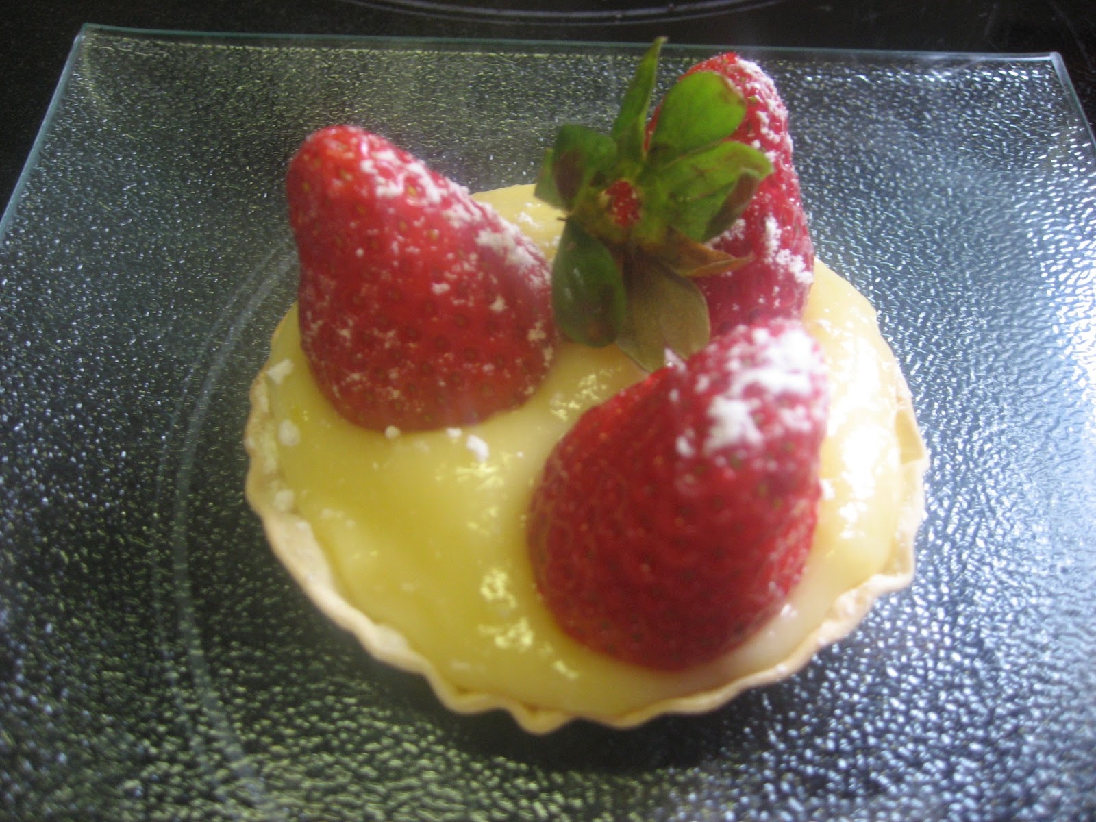 Tarta de fresas con lemond curd