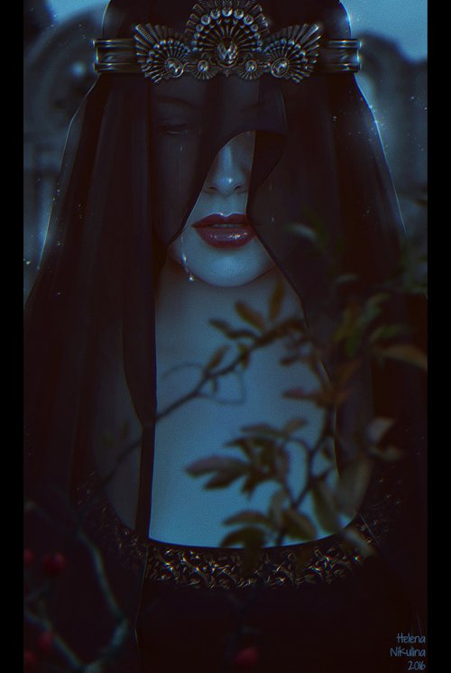As sombrias ilustrações e foto-manipulações com mulheres de Helena Nikulina Helena Nikulina deviantart arte ilustrações photoshop fantasia ficção sombria terror mulheres