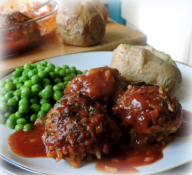 BBQ Porcupine Meatballs