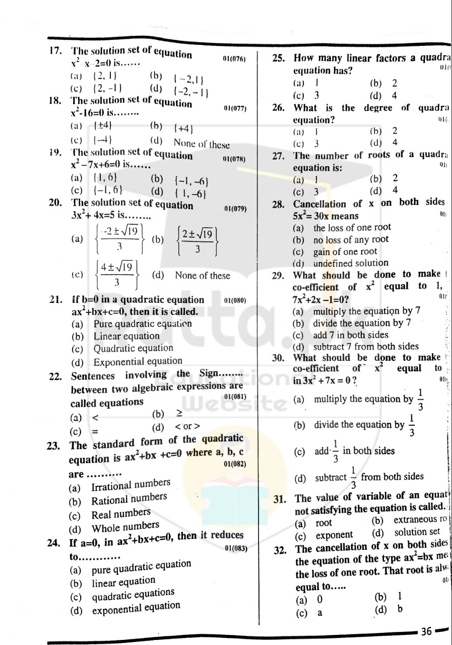 10th Maths Misc. Exercise 1 Solved Obectives 3