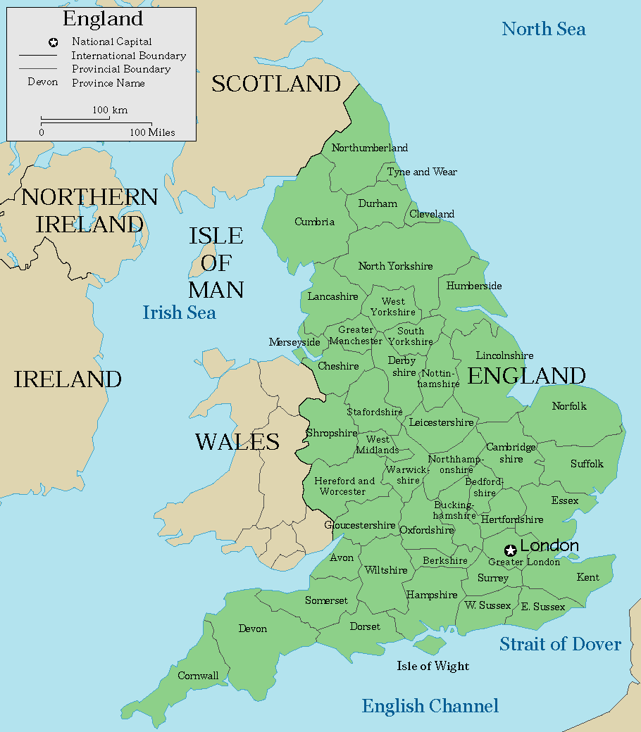 Download all Maps of England, United Kingdom and Great Britain for Free