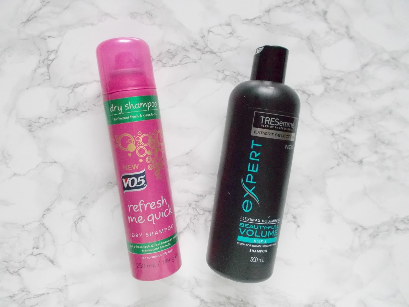 haircare empties reviews vo5 tresemme