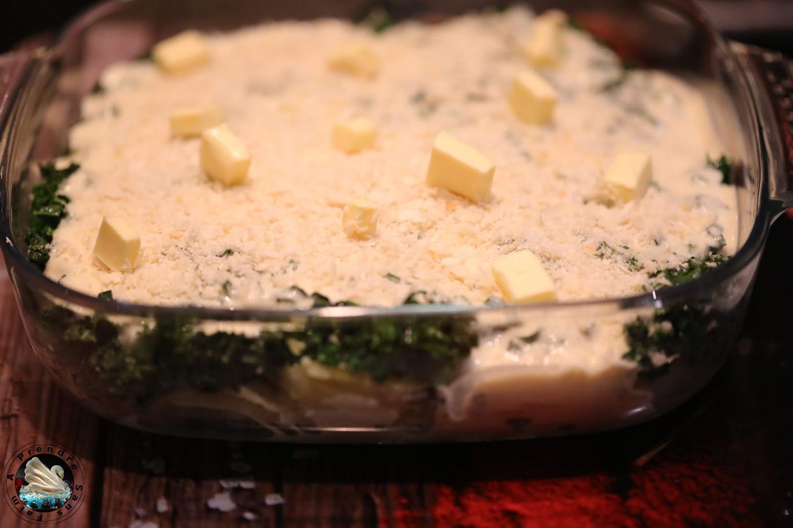 Chou Kale Pomme De Terre Lardon Gratin de pommes de terre au chou kale et cheddar | A Prendre Sans Faim