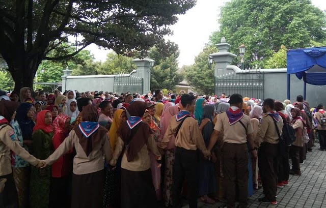Pramuka Kota Yogyakarta Hadiri Open House Gubernur DIY