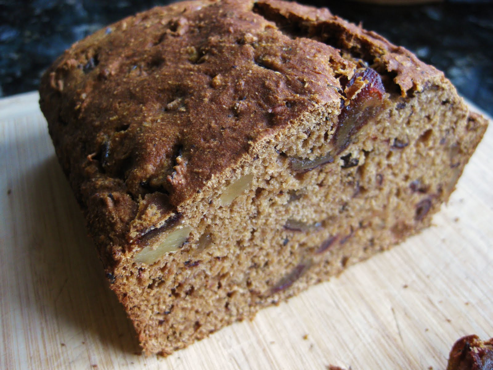 Not the Normal Teenage Fare Whole Wheat Date Walnut Bread!