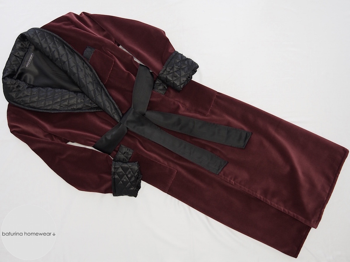 Men's Paisley Silk Dressing Gowns and Quilted Velvet Robes Collection