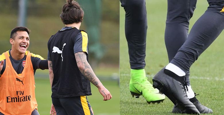 Bellerin Trains in All-New Puma ONE 2017-18 Boots - Footy Headlines