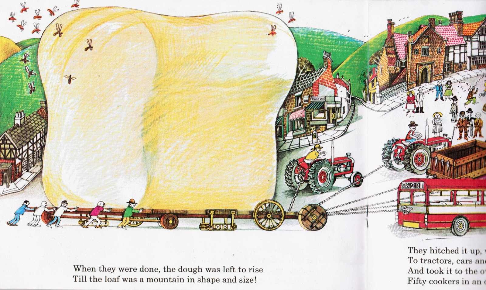 Pictures from an Old Book "The Giant Jam Sandwich" Story & Pictures by