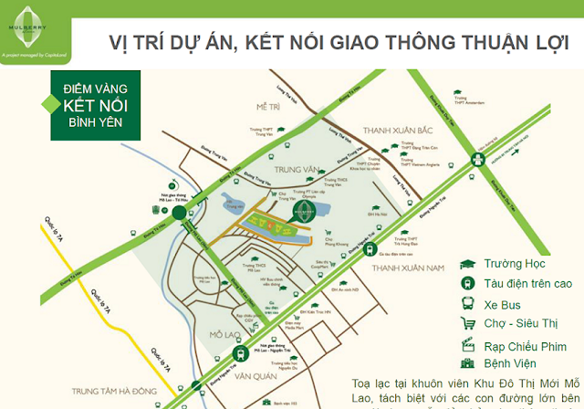 Vị trí chung cư Mulberry Lane