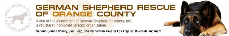 German Shepherd Dog Rescue Orange County CA