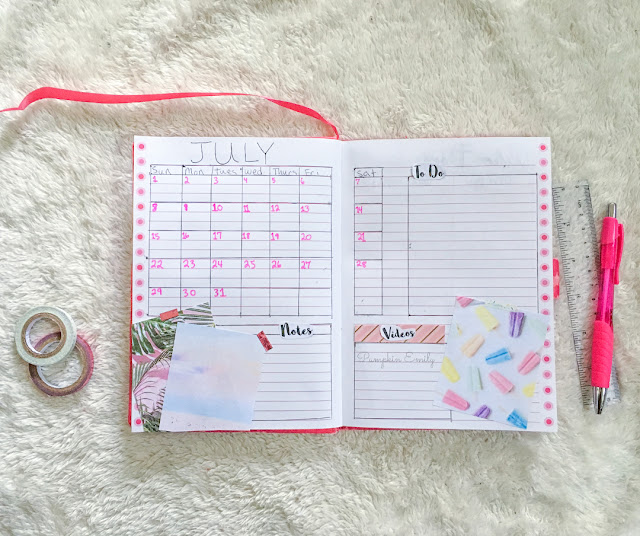 Plan With Me July 2018 Bullet Journal Setup