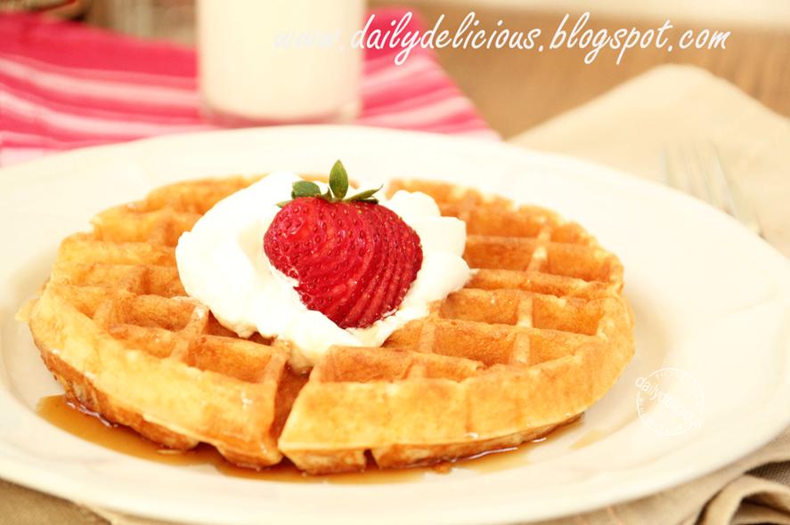 dailydelicious YEASTRAISED WAFFLES Your lovely, easy and delicious