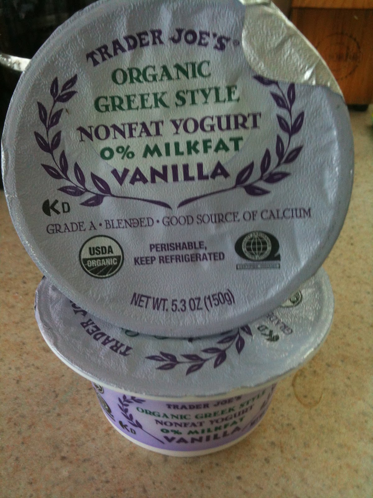 Mo Loves Joe Organic Greek Style Nonfat Yogurt Vanilla