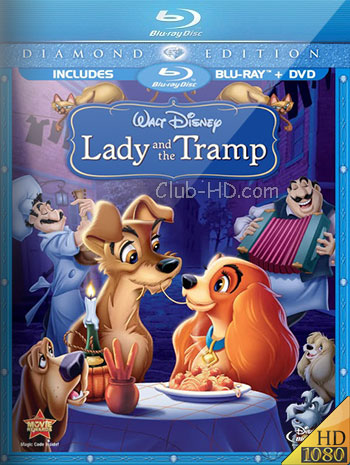 Lady and the Tramp (1955) m-1080p BDRip Dual Latino-Inglés [Subt. Esp] (Animación)