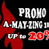 Dapatkan "Promo A-may-zing 2013" Hingga 20%