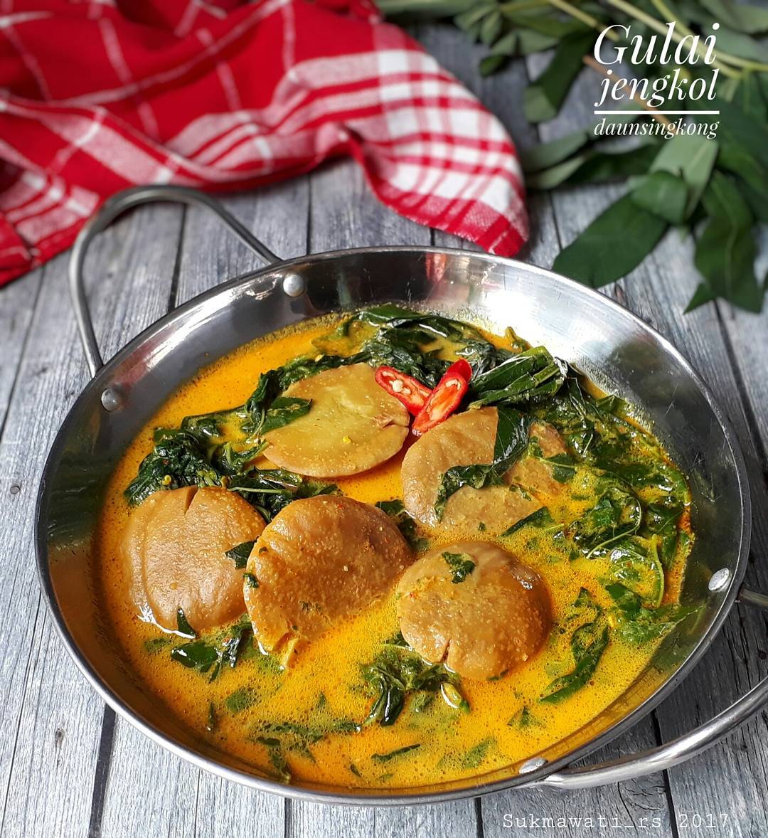 GULAI JENGKOL DAUN SINGKONG Resep Masakan nusantara GULAI JENGKOL DAUN SINGKONG Resep Masakan nusantara