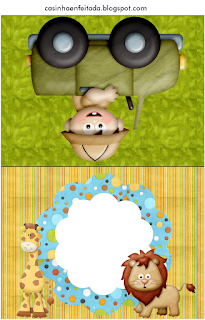 Kit de la Jungla Bebés para Imprimir Gratis. Etiquetas de la Jungla Bebés para imprimir gratis.