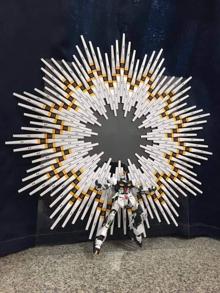 nu Gundam with Over Kill Multiple Fin Funnel