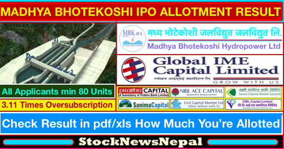 Www ipo share result